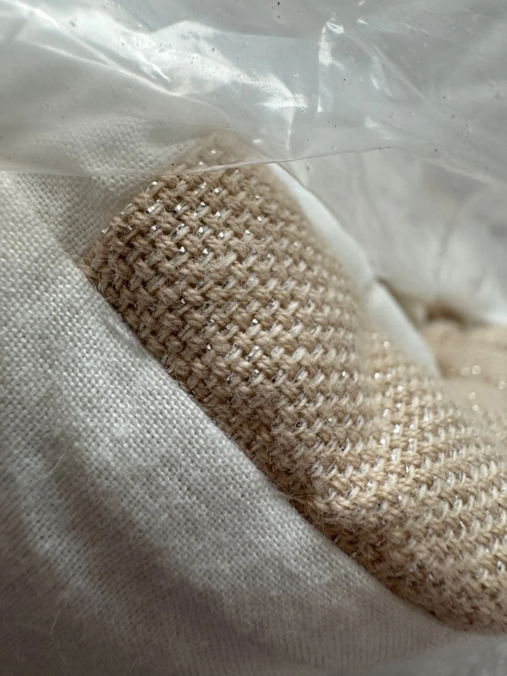 Pottery Barn Quilt Shimmer Sand Full/Queen /c Two Standard Shams